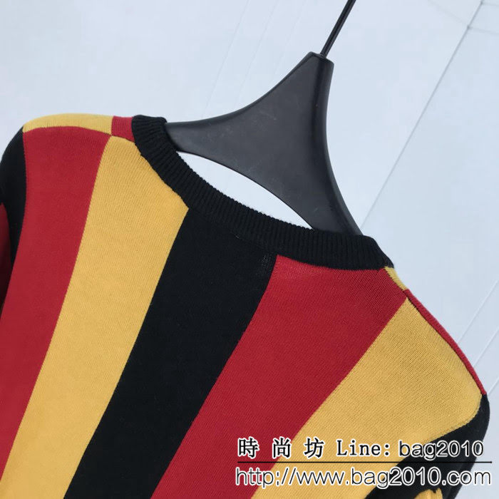 GUCCI古奇 18ss秋冬新款羊毛衫 撞色復古設計風格 定制羊毛混紡面料 面料柔軟舒適 高版本情侶款 ydi2332